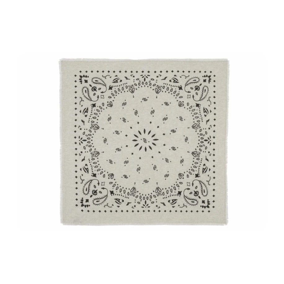 Kujten Large Cashmere Bandana Hachiko White - Kujten aksesuar - görsel 1 | ZAINI