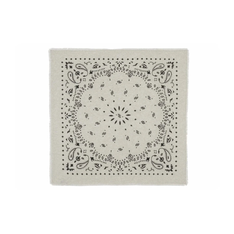 Kujten Large Cashmere Bandana Hachiko White - Kujten aksesuar - görsel 1 | ZAINI