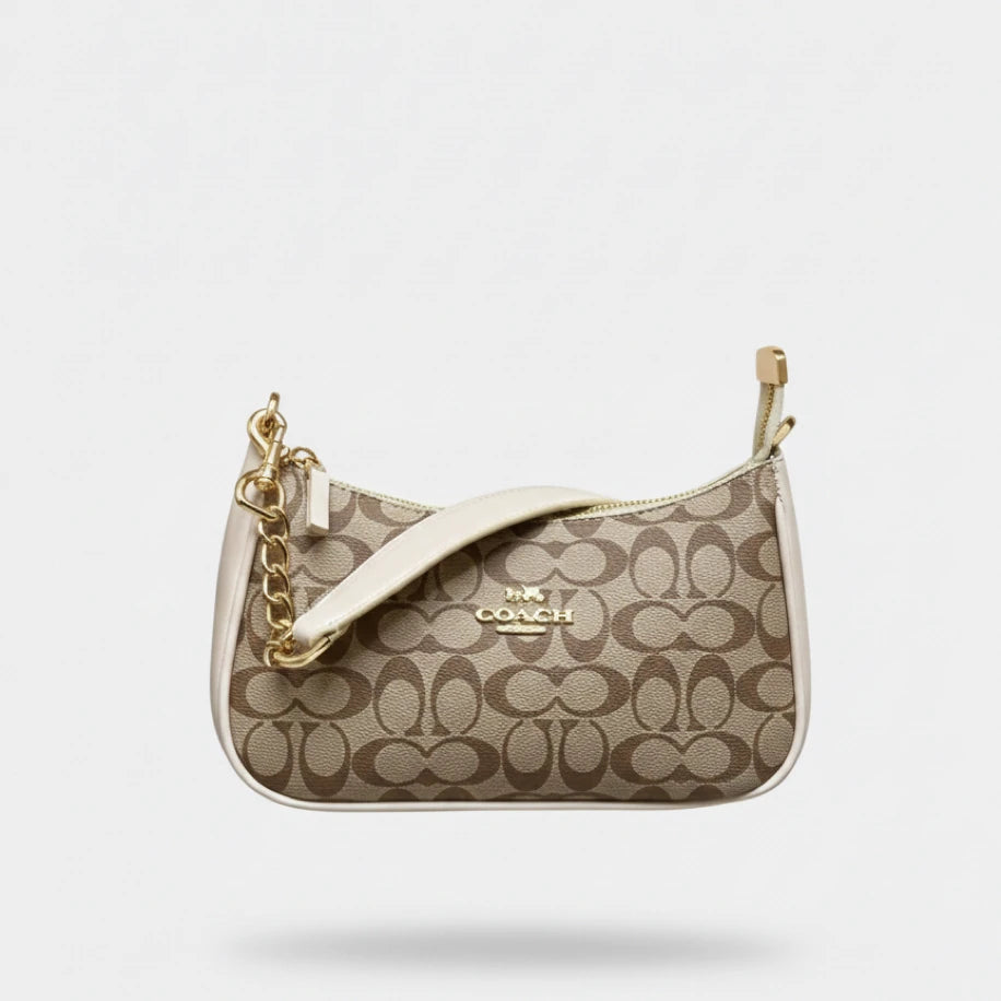 Coach Teri Shoulder Brown&White - Coach çanta - görsel 1 | ZAINI