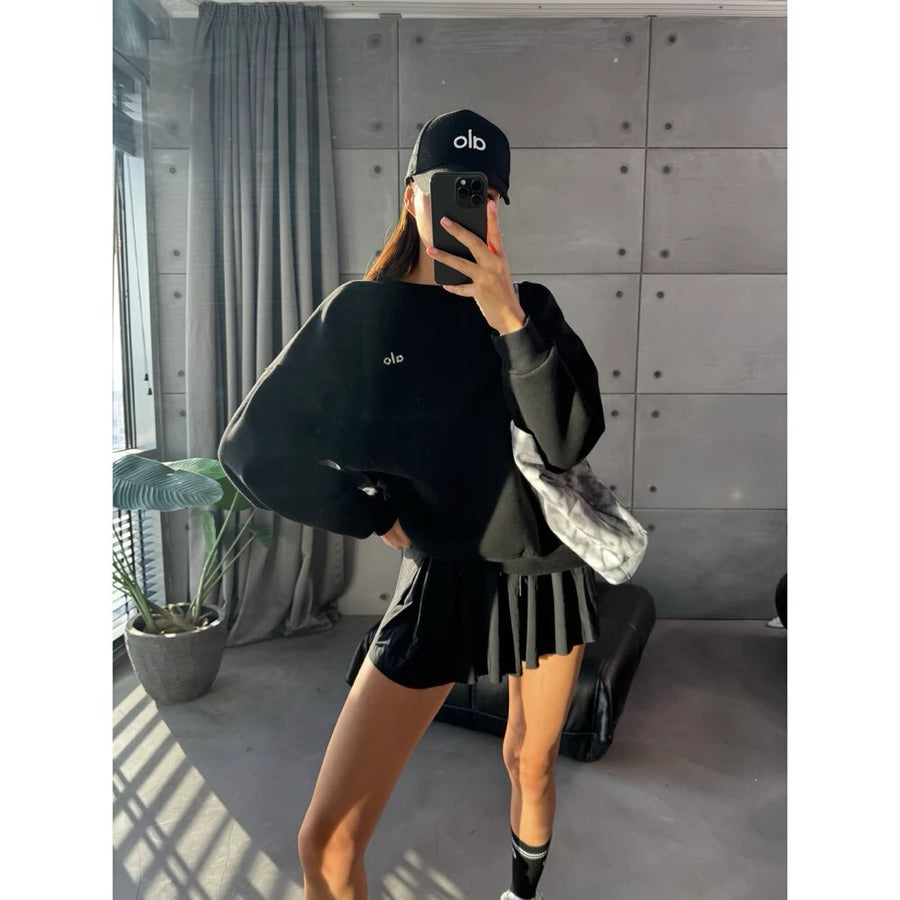 Alo Yoga Sweatshirt Black “ Premium “ - Alo Yoga giyim - görsel 1 | ZAINI