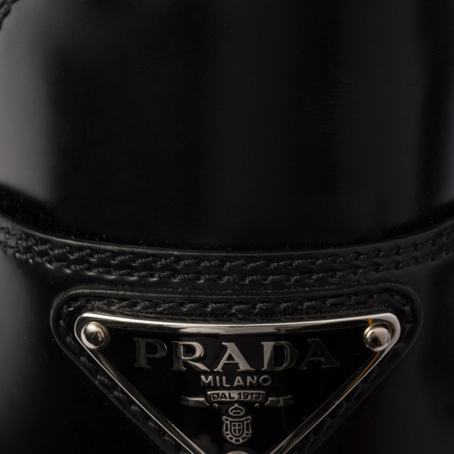 Prada Chocolate Brushed Leather Loafers - Prada ayakkabı - görsel 4 | ZAINI