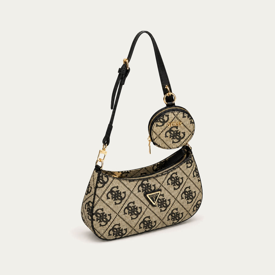 GUESS Graffiti Print Shoulder 4-G Çanta - ürün görseli | ZAINI