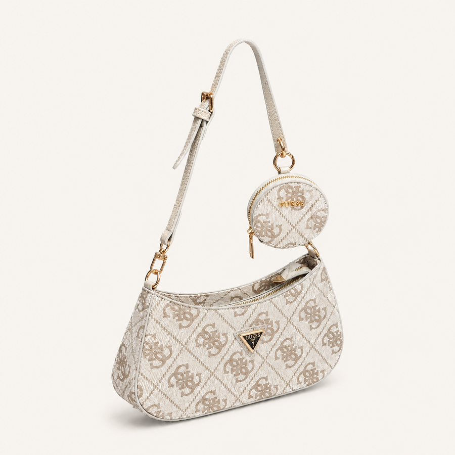 GUESS Graffiti Print Shoulder 4-G Çanta - ürün görseli | ZAINI