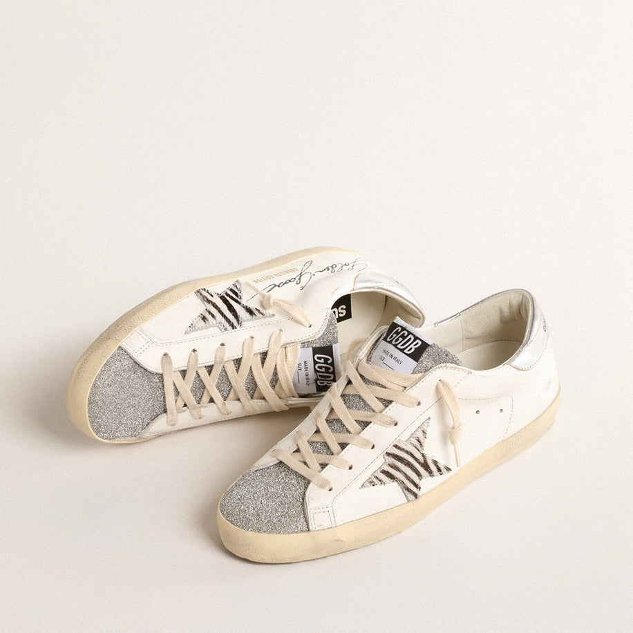 Golden Goose Super-Star with Silver Swarovski Crystal - Golden Goose ayakkabı - görsel 2 | ZAINI