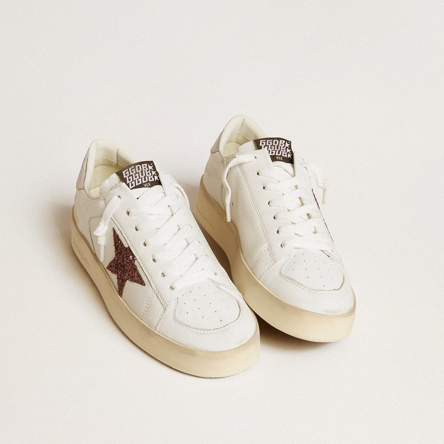 Golden Goose Stardan in Nappa with Glitter Star and Metallic Leather - Golden Goose ayakkabı - görsel 3 | ZAINI