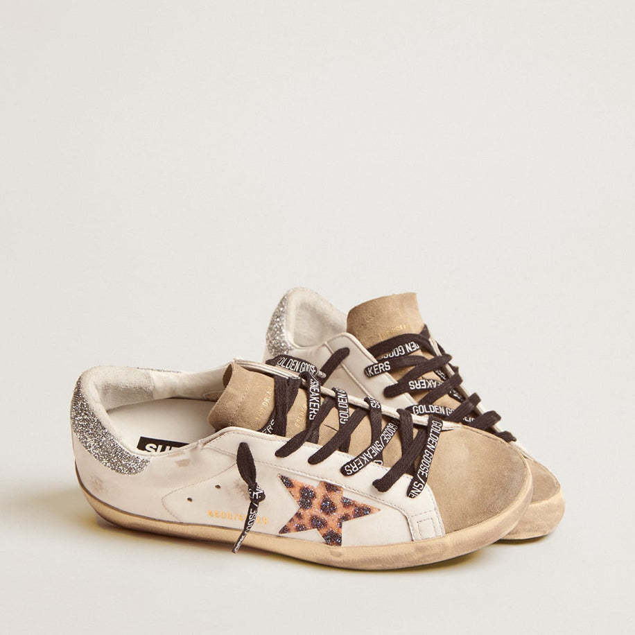 Golden Goose Super-Star with Leopard Swarovski - Golden Goose ayakkabı - görsel 2 | ZAINI