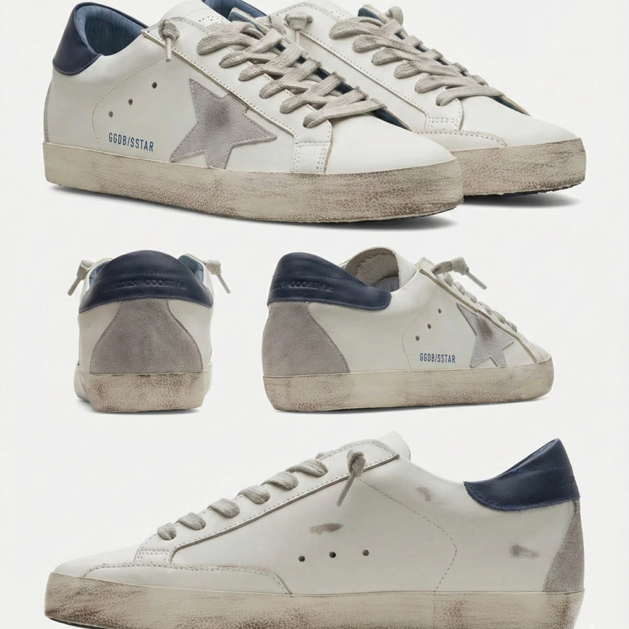 Golden Goose Super-Star Navy White - Golden Goose ayakkabı - görsel 3 | ZAINI