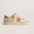 Golden Goose Stardan in Ecru Nappa Leather with Gold Glitter - Golden Goose ayakkabı - görsel 1 | ZAINI