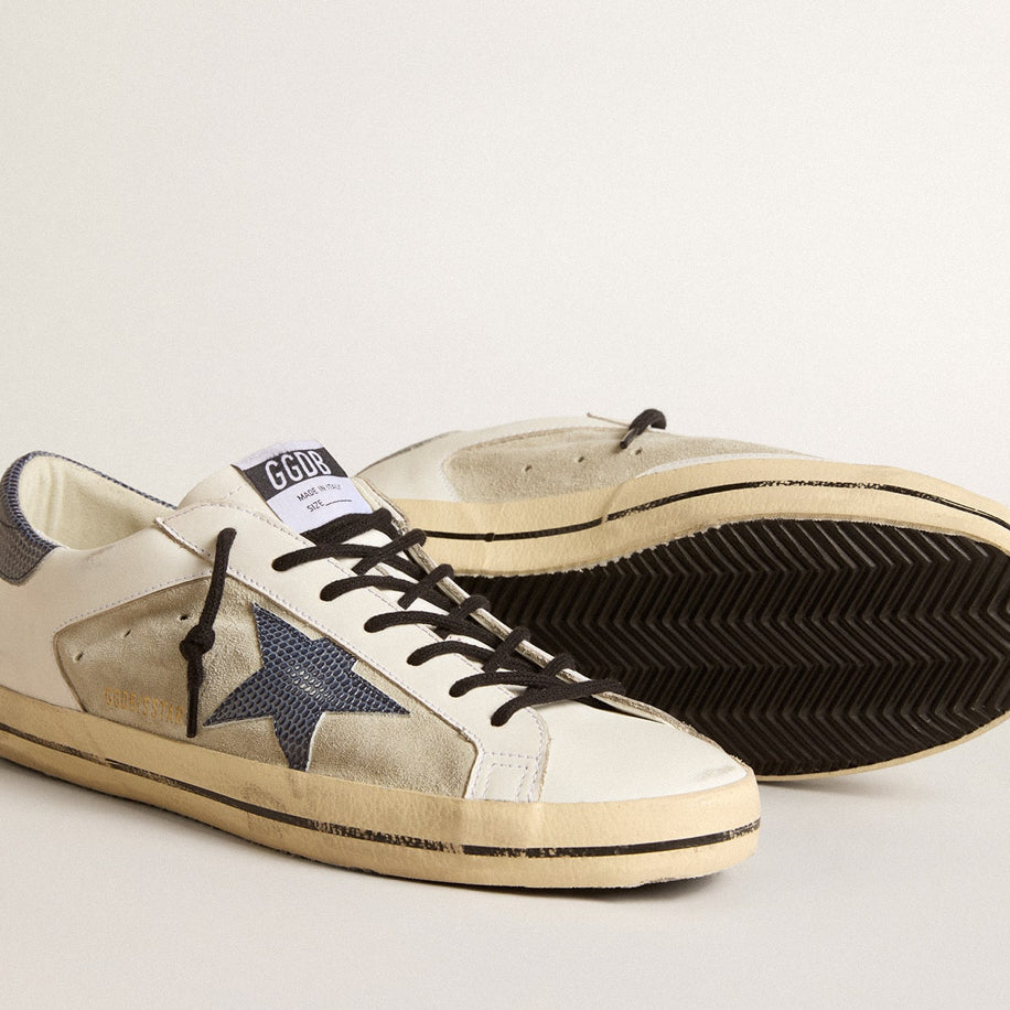 Golden Goose Super-Star Blue Lizard Star - Golden Goose ayakkabı - görsel 4 | ZAINI