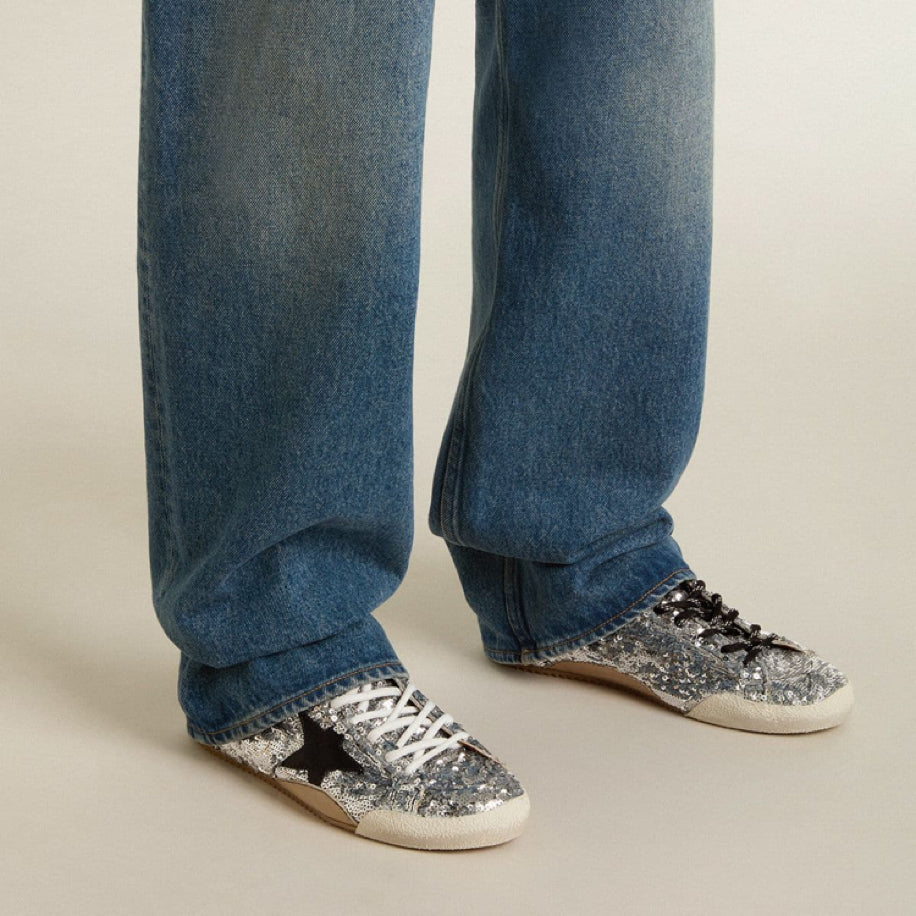 Golden Goose True-Star Silver Sequins - Golden Goose ayakkabı - görsel 3 | ZAINI