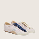 Golden Goose True-Star in Pastel Pink Suede with Silver Star & Heel Tab - Golden Goose ayakkabı - görsel 2 | ZAINI