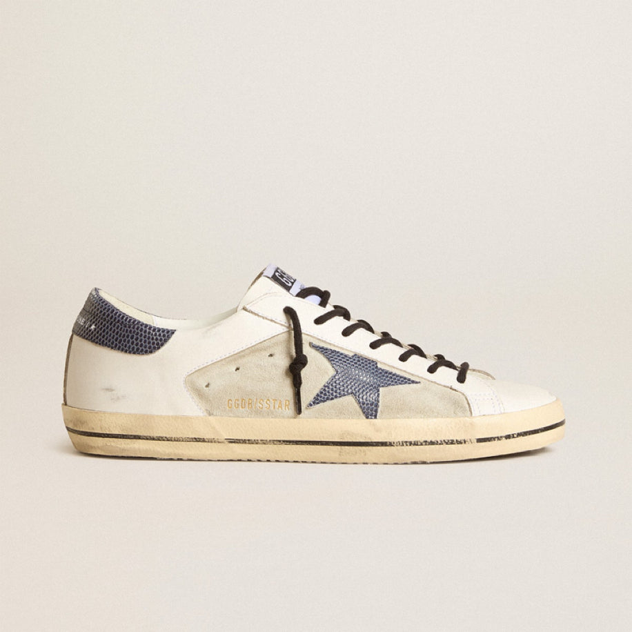 Golden Goose Super-Star Blue Lizard Star - Golden Goose ayakkabı - görsel 1 | ZAINI