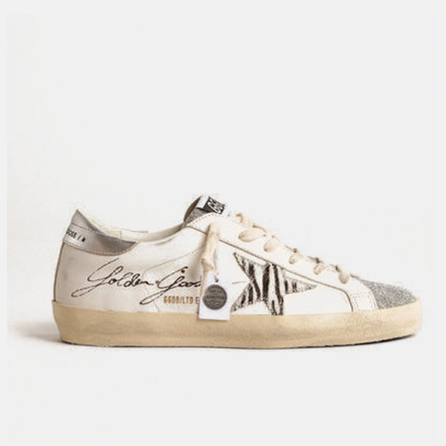 Golden Goose Super-Star with Silver Swarovski Crystal - Golden Goose ayakkabı - görsel 1 | ZAINI
