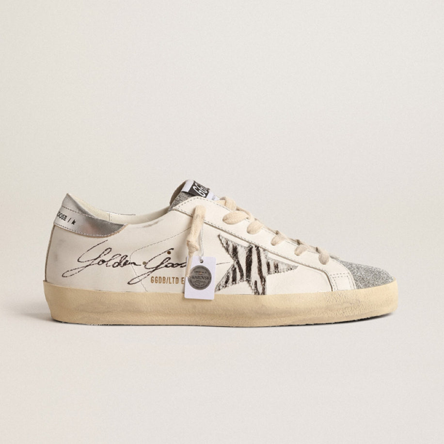 Golden Goose Super-Star with Silver Swarovski Crystal - Golden Goose ayakkabı - görsel 1 | ZAINI