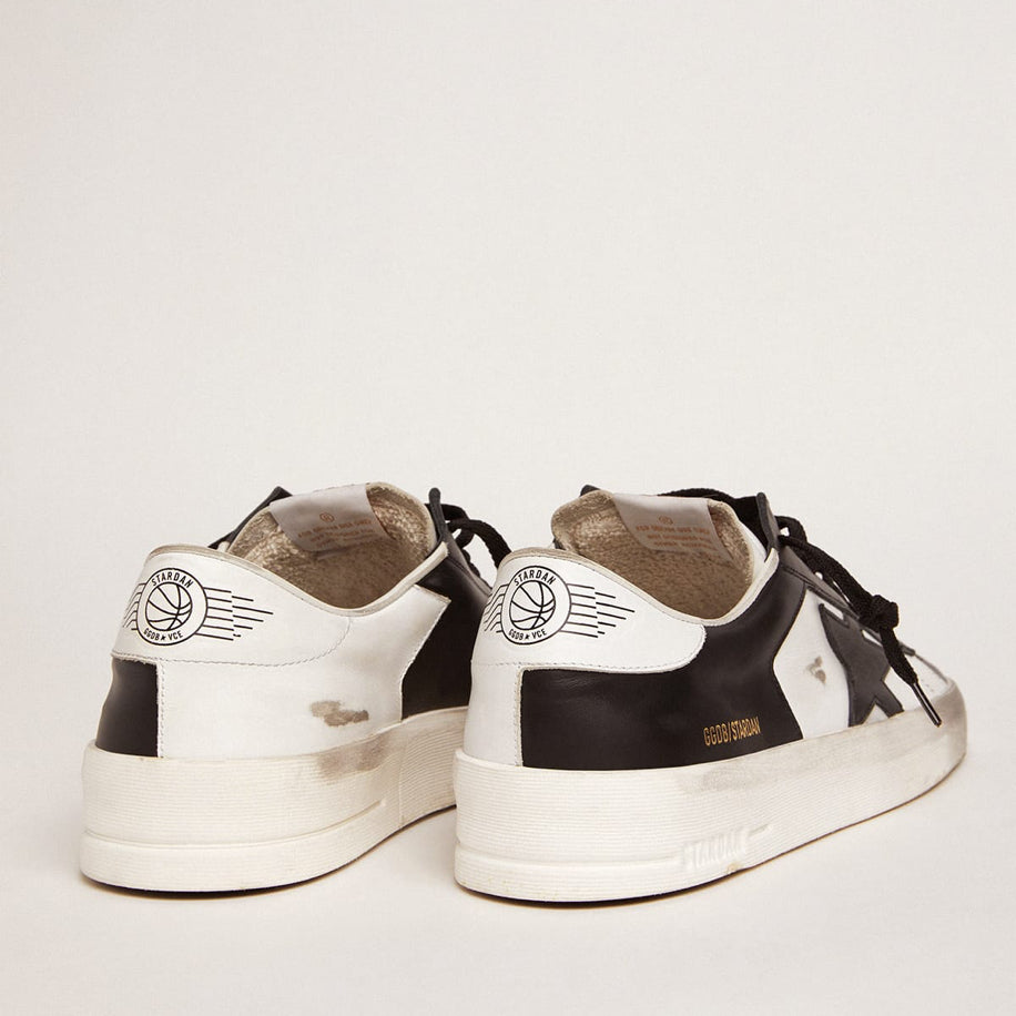 Golden Goose Stardan in White & Black Leather - Golden Goose ayakkabı - görsel 3 | ZAINI
