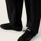 Golden Goose True-Star Black Suede with Swarovski Crystals - Golden Goose ayakkabı - görsel 4 | ZAINI