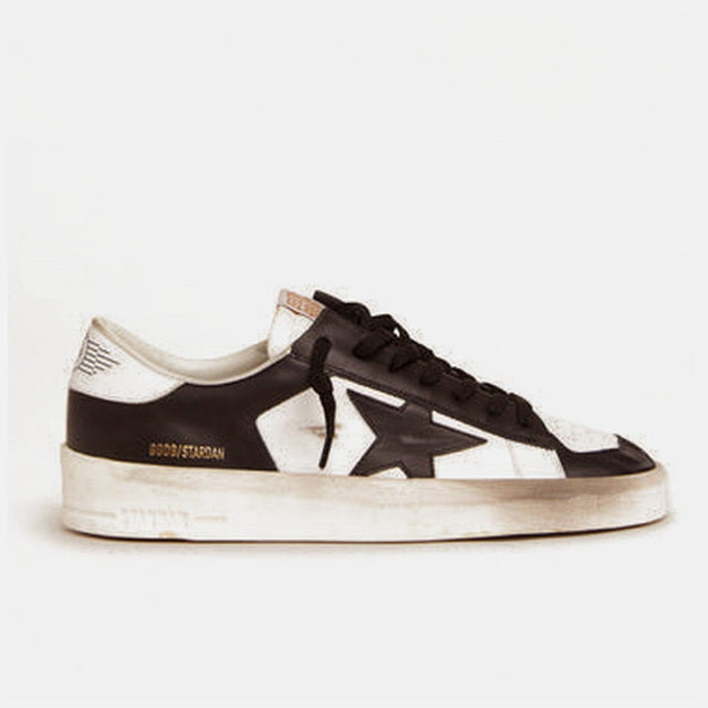 Golden Goose Stardan in White & Black Leather - Golden Goose ayakkabı - görsel 1 | ZAINI