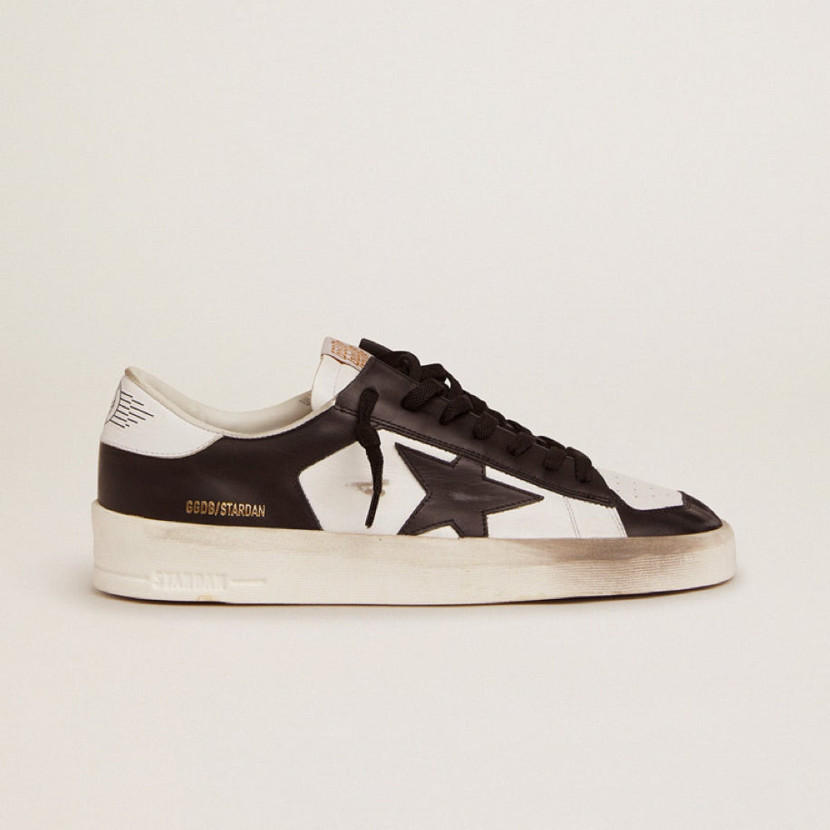 Golden Goose Stardan in White & Black Leather - Golden Goose ayakkabı - görsel 1 | ZAINI