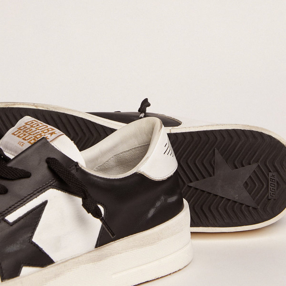 Golden Goose Stardan in White & Black Leather - Golden Goose ayakkabı - görsel 4 | ZAINI