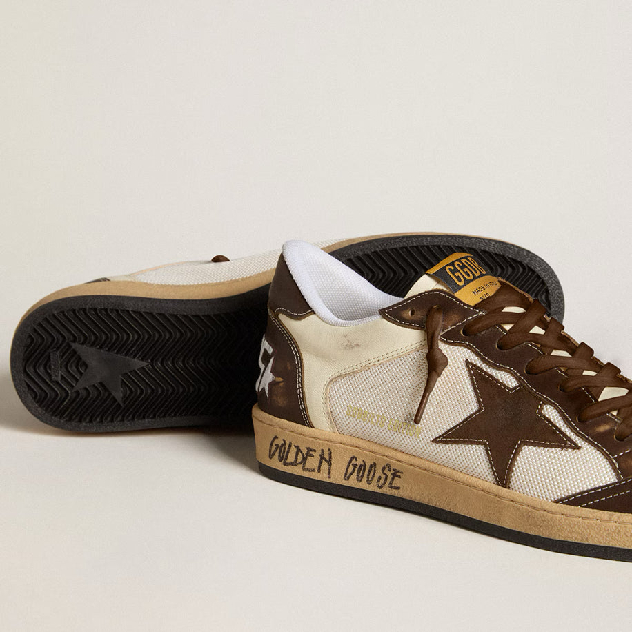 Golden Goose Ball Star aus Nappa und Mesh - Golden Goose ayakkabı - görsel 3 | ZAINI