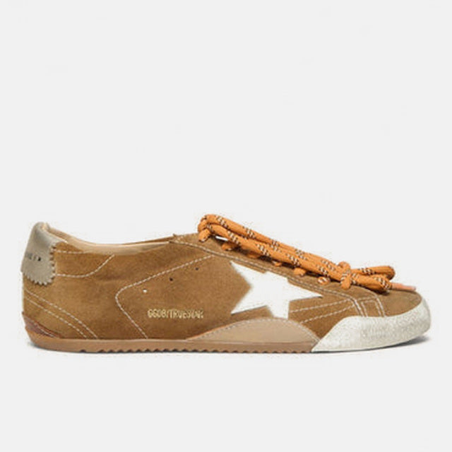 Golden Goose True-Star in Tobacco-Colored Suede - Golden Goose ayakkabı - görsel 1 | ZAINI