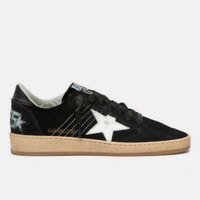 Golden Goose Ball-Star Black Suede Distressed - Golden Goose ayakkabı - görsel 1 | ZAINI
