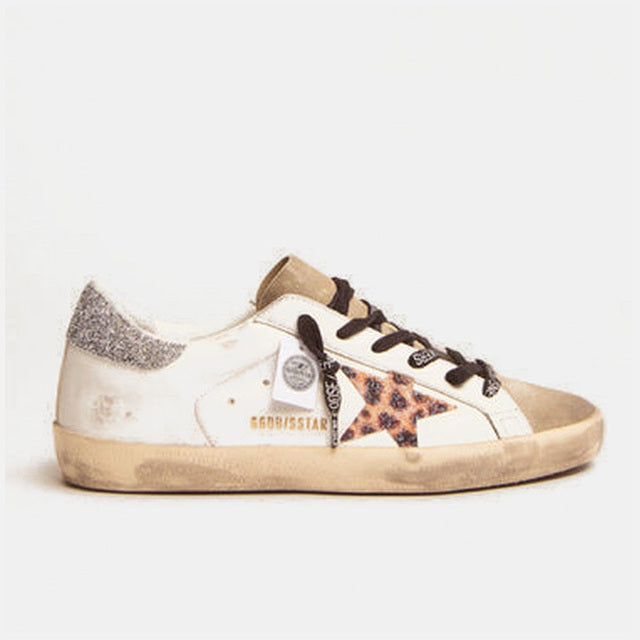 Golden Goose Super-Star with Leopard Swarovski - Golden Goose ayakkabı - görsel 1 | ZAINI