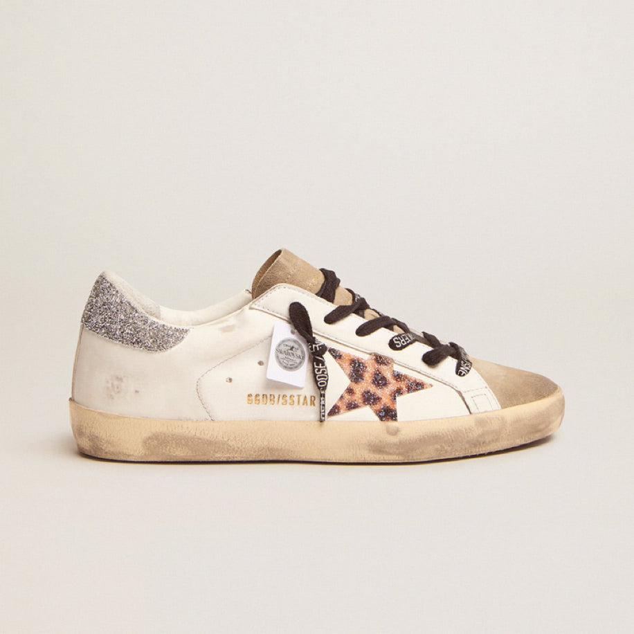 Golden Goose Super-Star with Leopard Swarovski - Golden Goose ayakkabı - görsel 1 | ZAINI