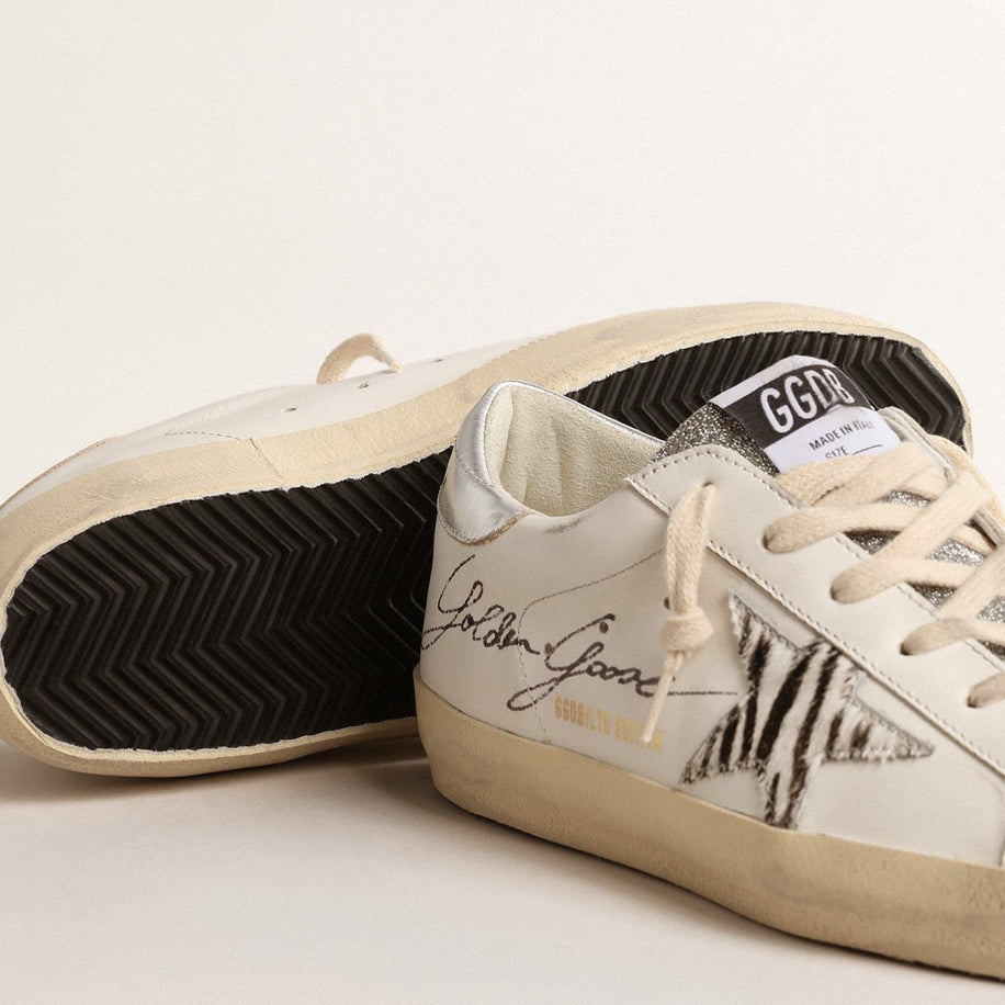 Golden Goose Super-Star with Silver Swarovski Crystal - Golden Goose ayakkabı - görsel 3 | ZAINI