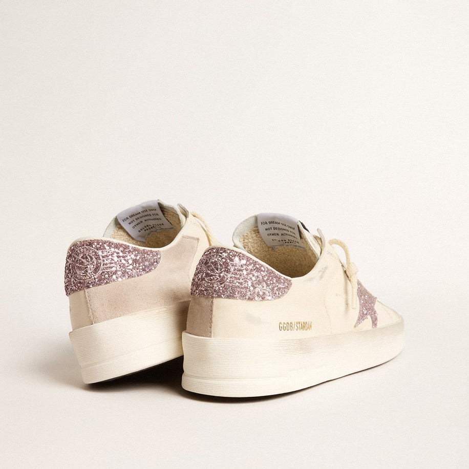 Golden Goose Women’s Stardan in Nappa & Suede with Pink Glitter - Golden Goose ayakkabı - görsel 4 | ZAINI