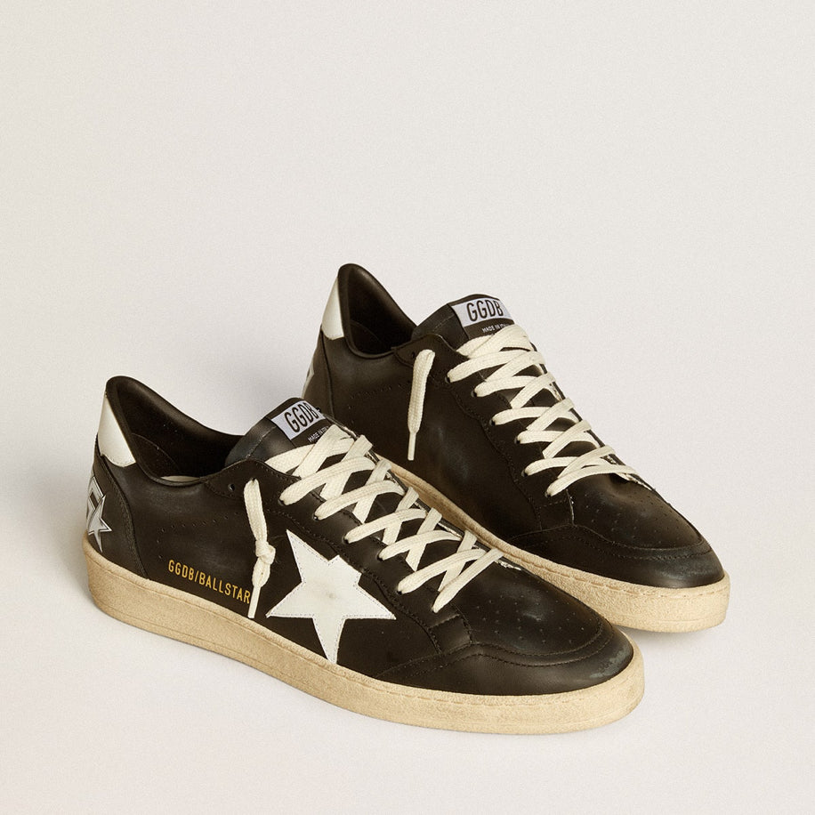 Golden Goose Ball Star in Black Nappa with White Leather Star - Golden Goose ayakkabı - görsel 2 | ZAINI
