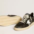 Golden Goose Ball Star in Black Nappa with White Leather Star - Golden Goose ayakkabı - görsel 3 | ZAINI