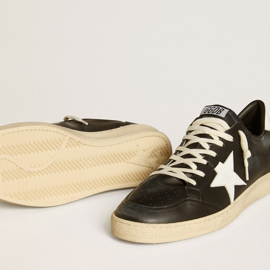 Golden Goose Ball Star in Black Nappa with White Leather Star - Golden Goose ayakkabı - görsel 3 | ZAINI