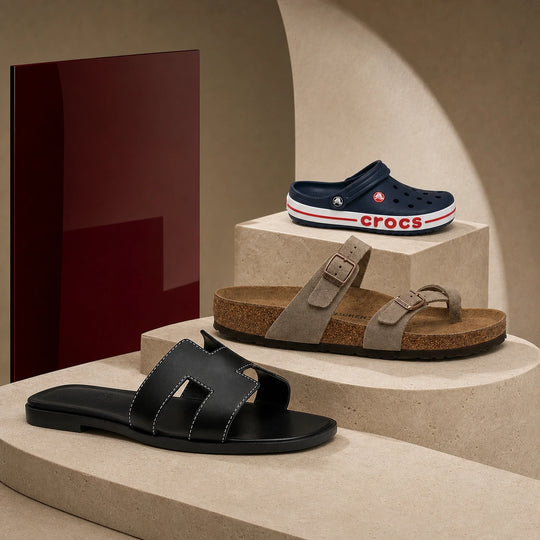 Hermes, Birkenstock ve Crocs terlik seçkisi